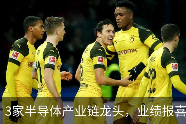 3家半导体产业链龙头，业绩报喜！